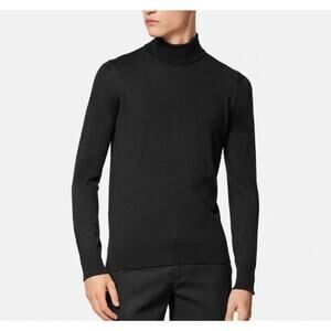 Versace Wool/Silk/Cashmere Turtleneck Sweater Black 54 Euro 1011344 IT NWT $925